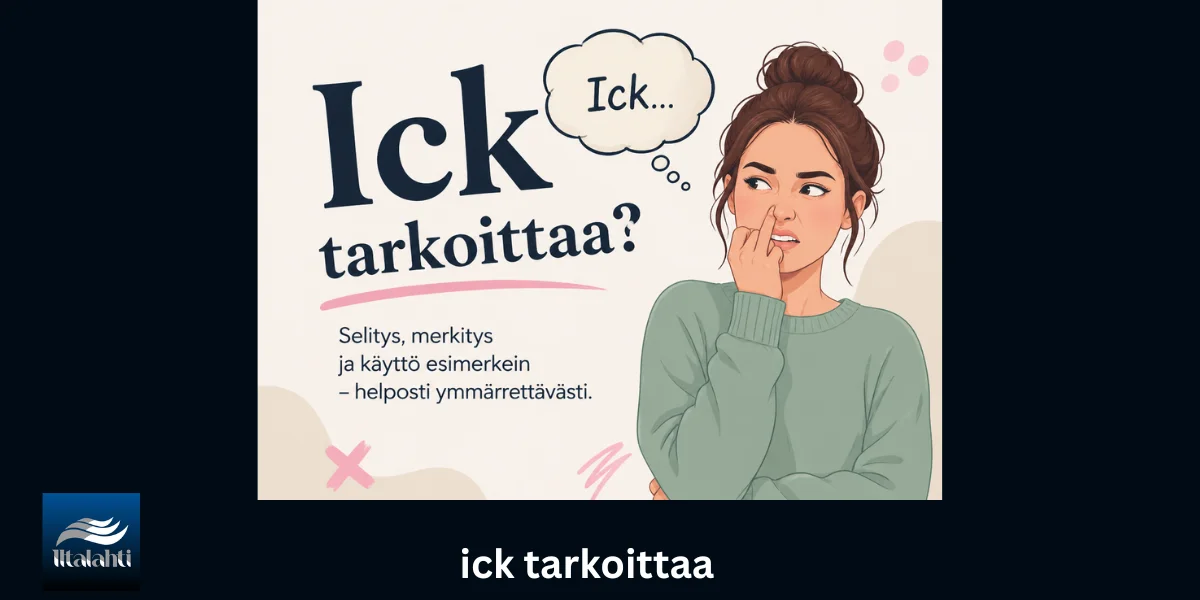 Ick tarkoittaa – Selitys, alkuperä ja käyttö