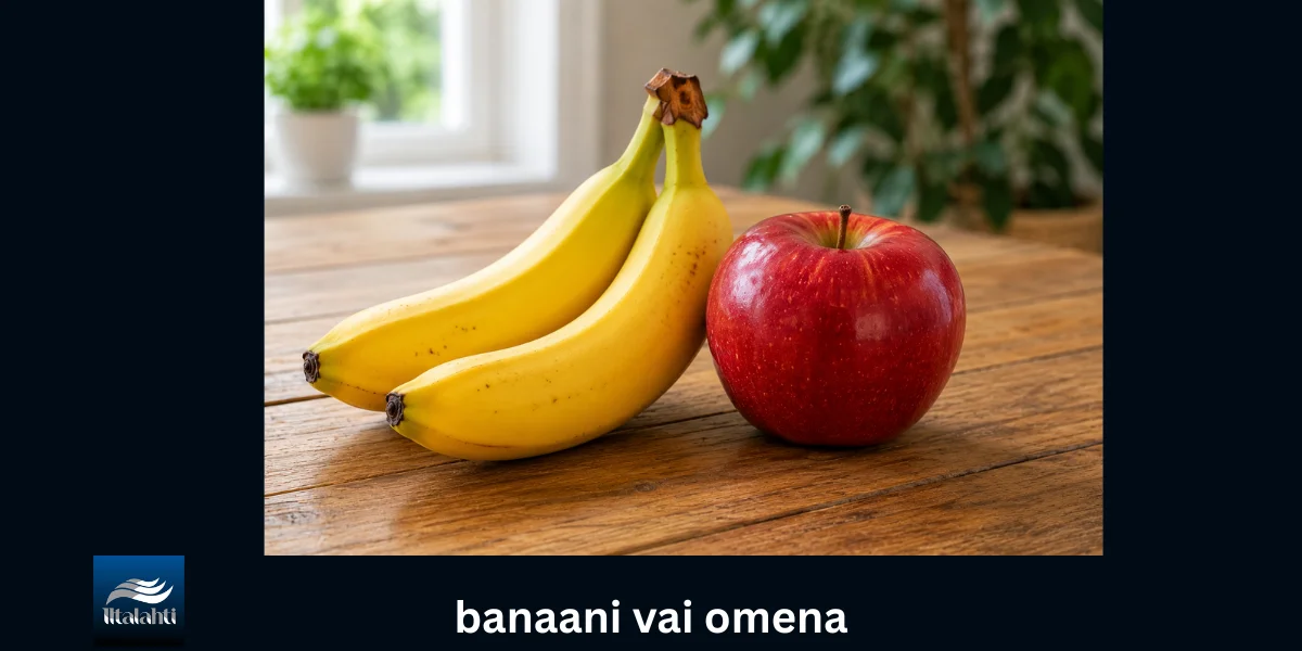 Banaani vai omena – kumpi hedelmä kannattaa valita?